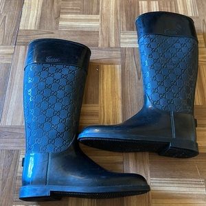 Gucci Equestrian Rain Boots Size 37